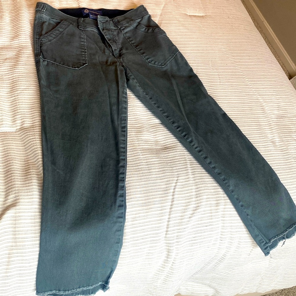 Democracy army green crop pants